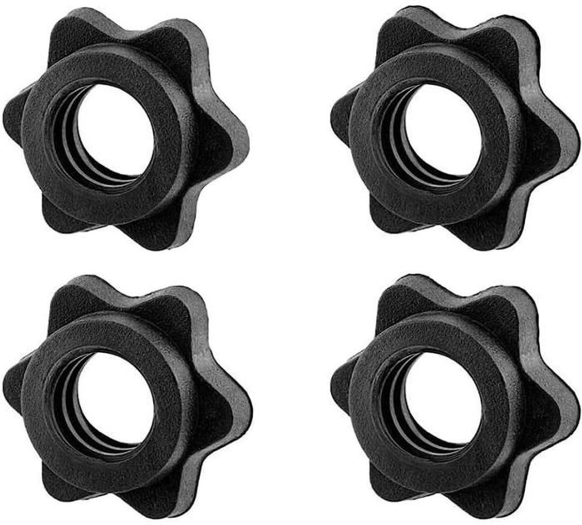 LISM-Een set van 4 paar halterklemmen van 2,5 cm en inbusbouten met schroefsluiting.