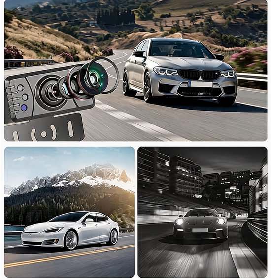 Achteruitrijcamera Set - Achteruitrij Camera - 4,3 inch Scherm - IPS - Draadloos - IP68 Waterdicht - Nachtzicht - Verstelbare Hulplijnen - Voor Auto, Bus, Camper, Caravan en Vrachtwagen — afbeelding 3