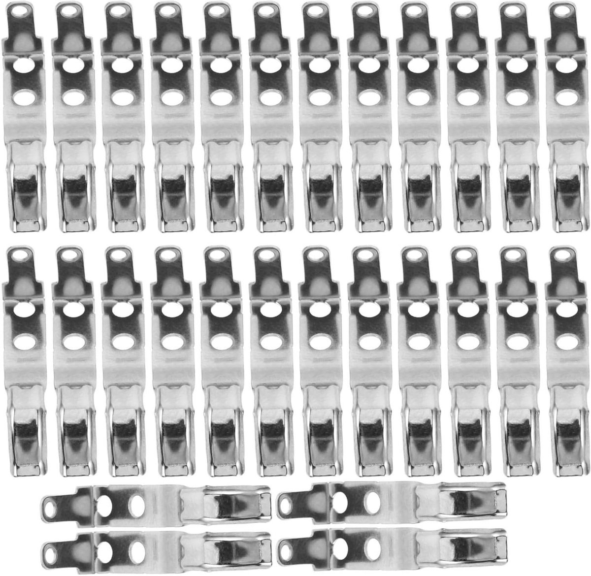 Vervangende Veertjes - Stekkerpinnen Lader - Oplader Reparatie - Warmteafvoerend Metaal - 50 stuks - Grijs