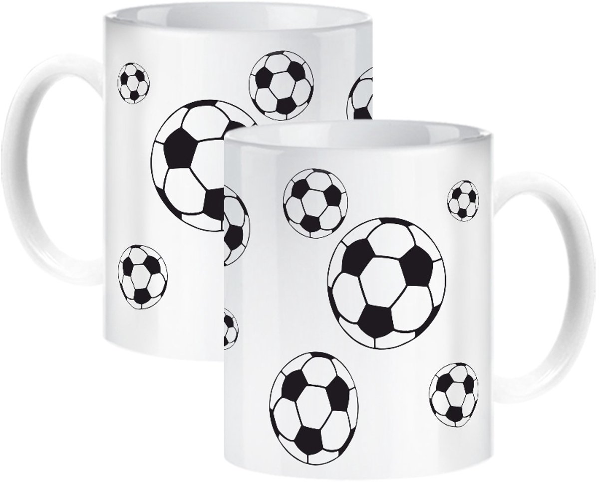 Voetbal Mok Cadeau - 330ml Keramiek, Vaatwasmachinebestendig