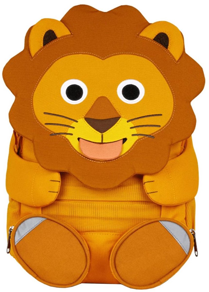 Affenzahn Wandelrugzak Rugzak Großer Freund Backpack Löwe #2 Mosterdgeel