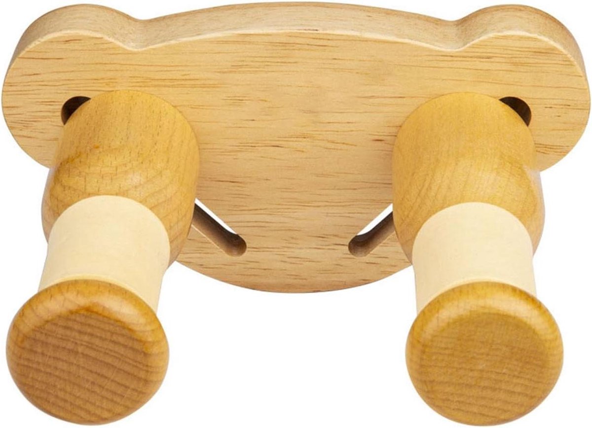 Gitaar Muurhanger - Gitaarhaak Houder - Instrumenten Opbergen - Verstelbare Breedte - 66 mm - Houtkleur