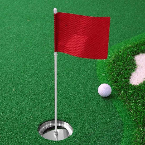 Golf Vlaggatbekerset - Golf Putting Set - Golf Oefenen - Dubbellaags Geluid - 43 x 6 cm - Rood van GOLF — afbeelding 3