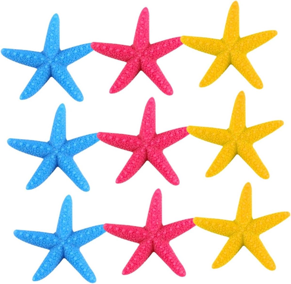 Zeester Decoraties - Aquarium Ornamenten - Aquarium Decoreren - Levensecht Ontwerp - 3x3cm - Diverse Kleuren