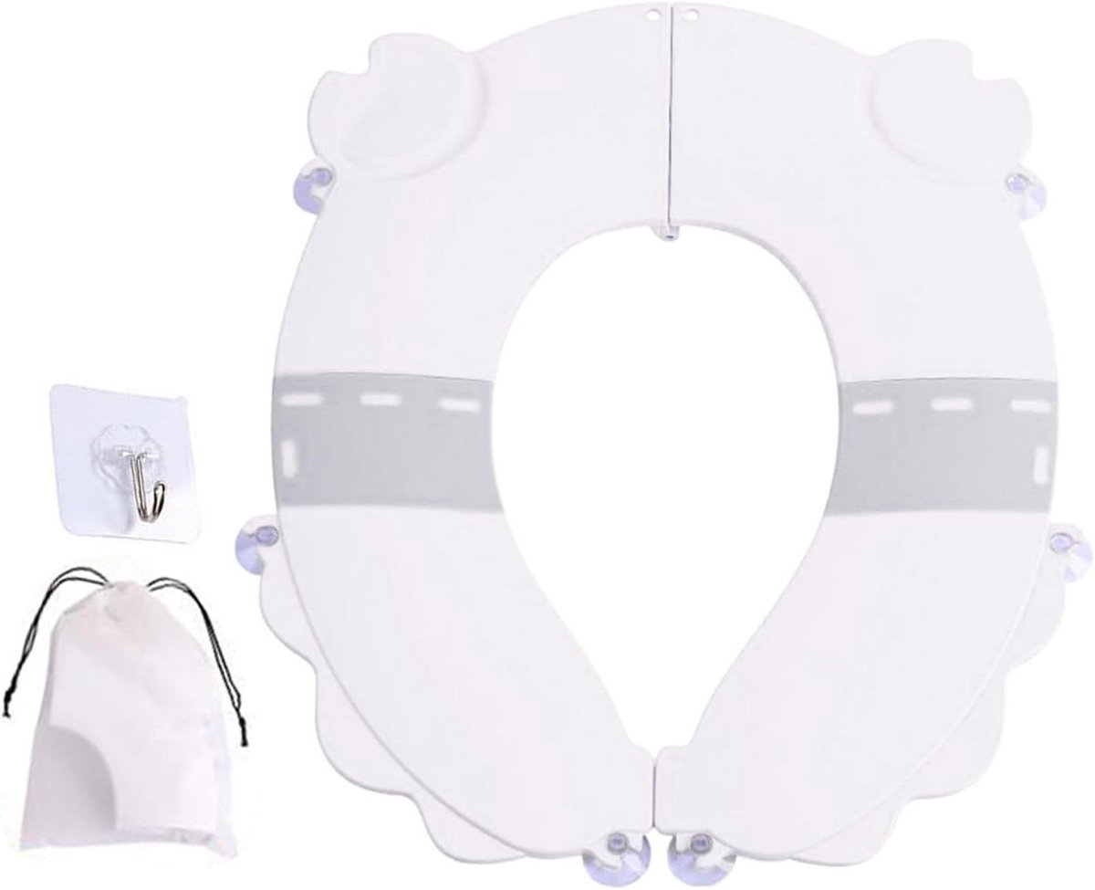 Toiletbril voor kinderen - Potjestraining Stoel - Zindelijkheidstraining - Spatbescherming - 20.1L x 16.5B cm - Wit