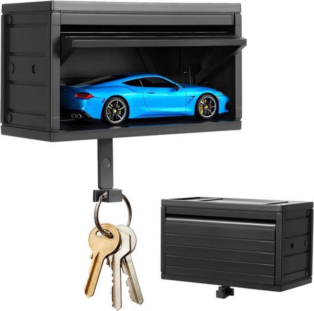 Sleutelhanger Wandmontage - Auto Sleutelhouder - Garage Sleutelhouder - Key Organizer - Praktisch Cadeau - PLA Materiaal