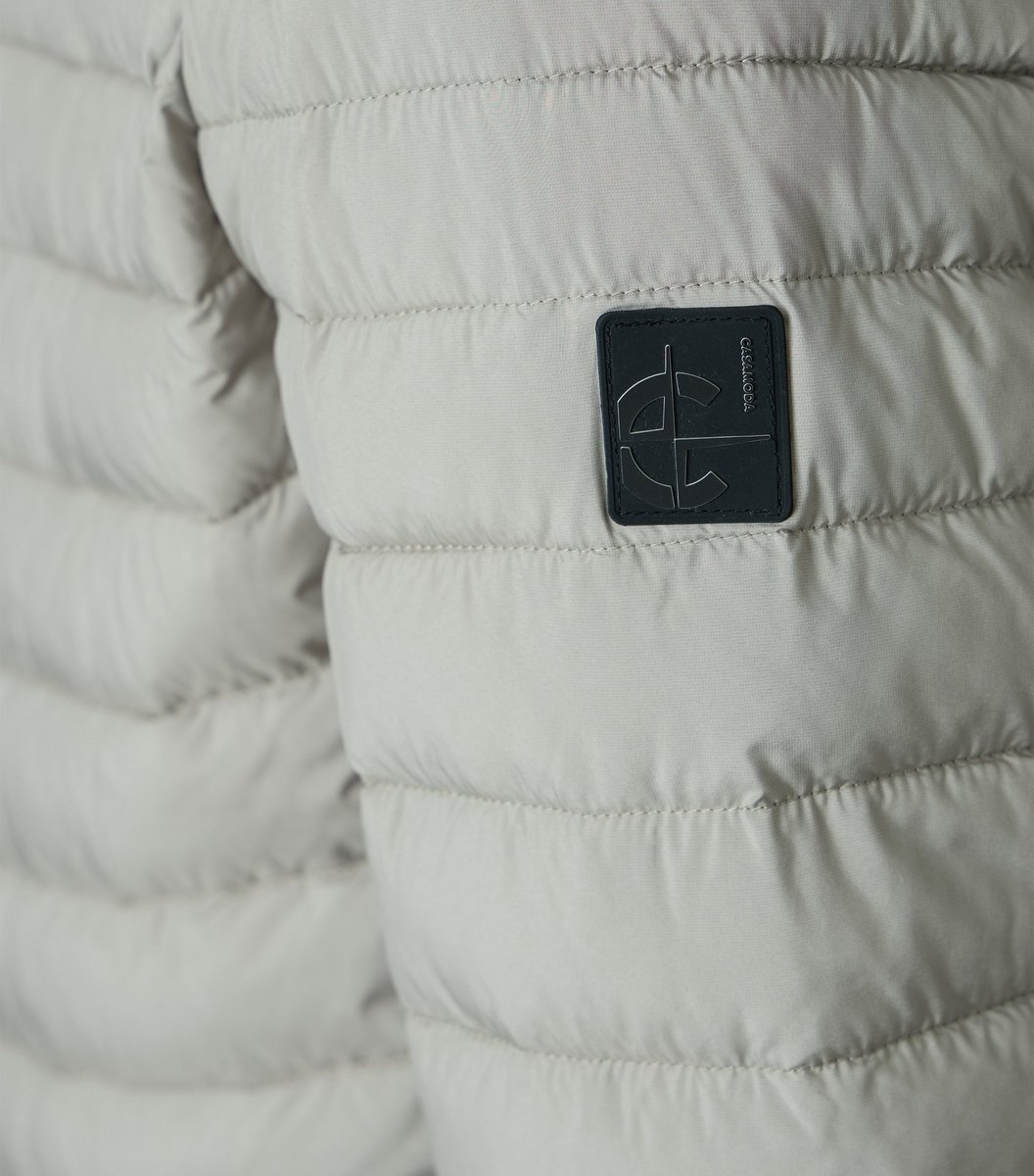 CASA MODA comfort fit tussenjas - grijs - wit