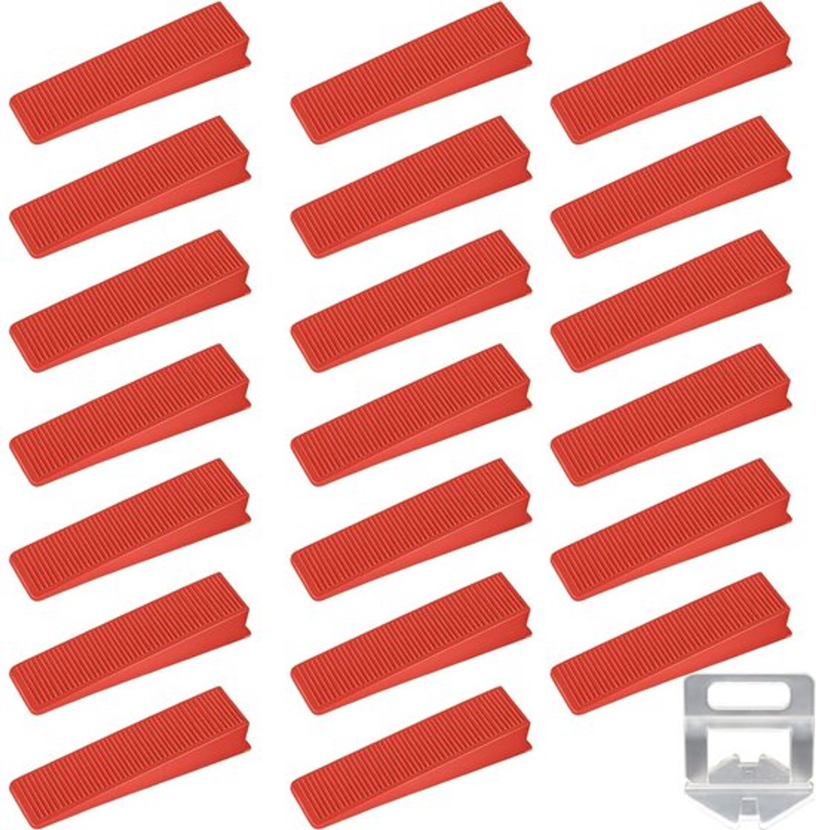 Tegellijferafstandhouders 20 Stuks - Tegelafstandsklemmen - Tegelvlakkers - Tegelwiggen - Montagegereedschap - Hoogwaardig Kunststof