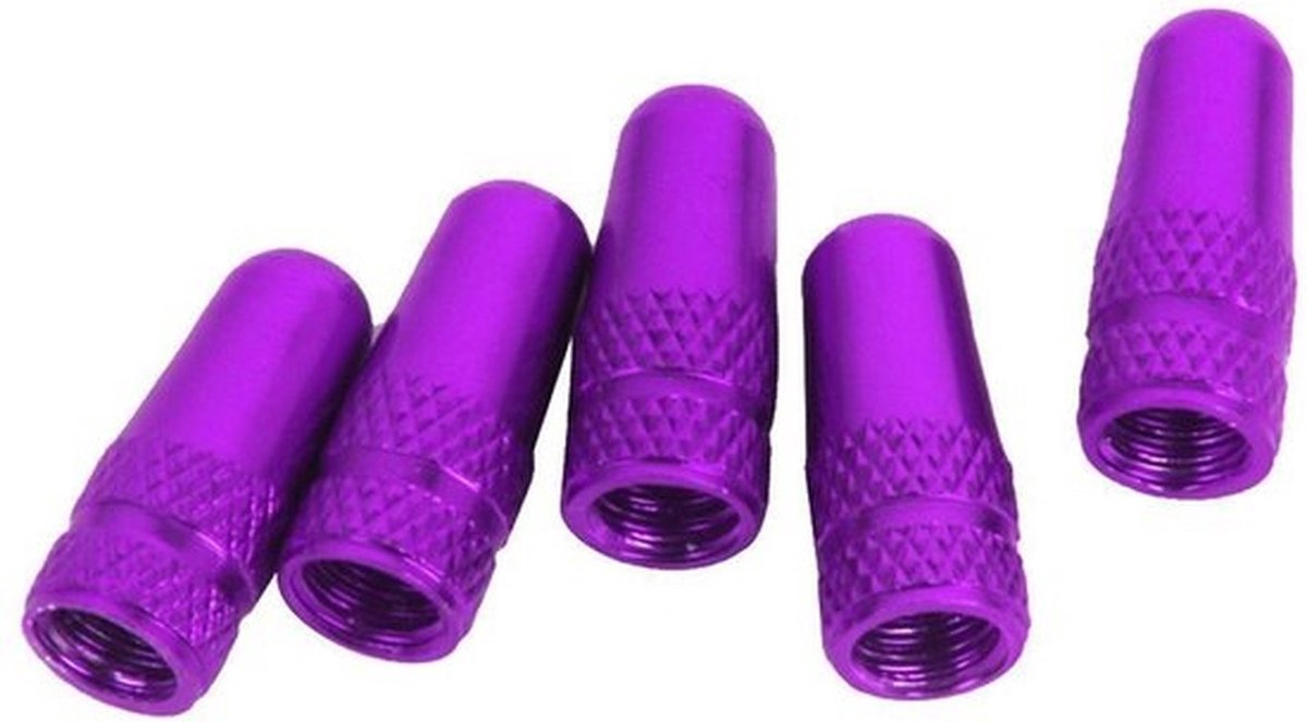 5 stuks Fiets Presta Ventiel Caps - Paars