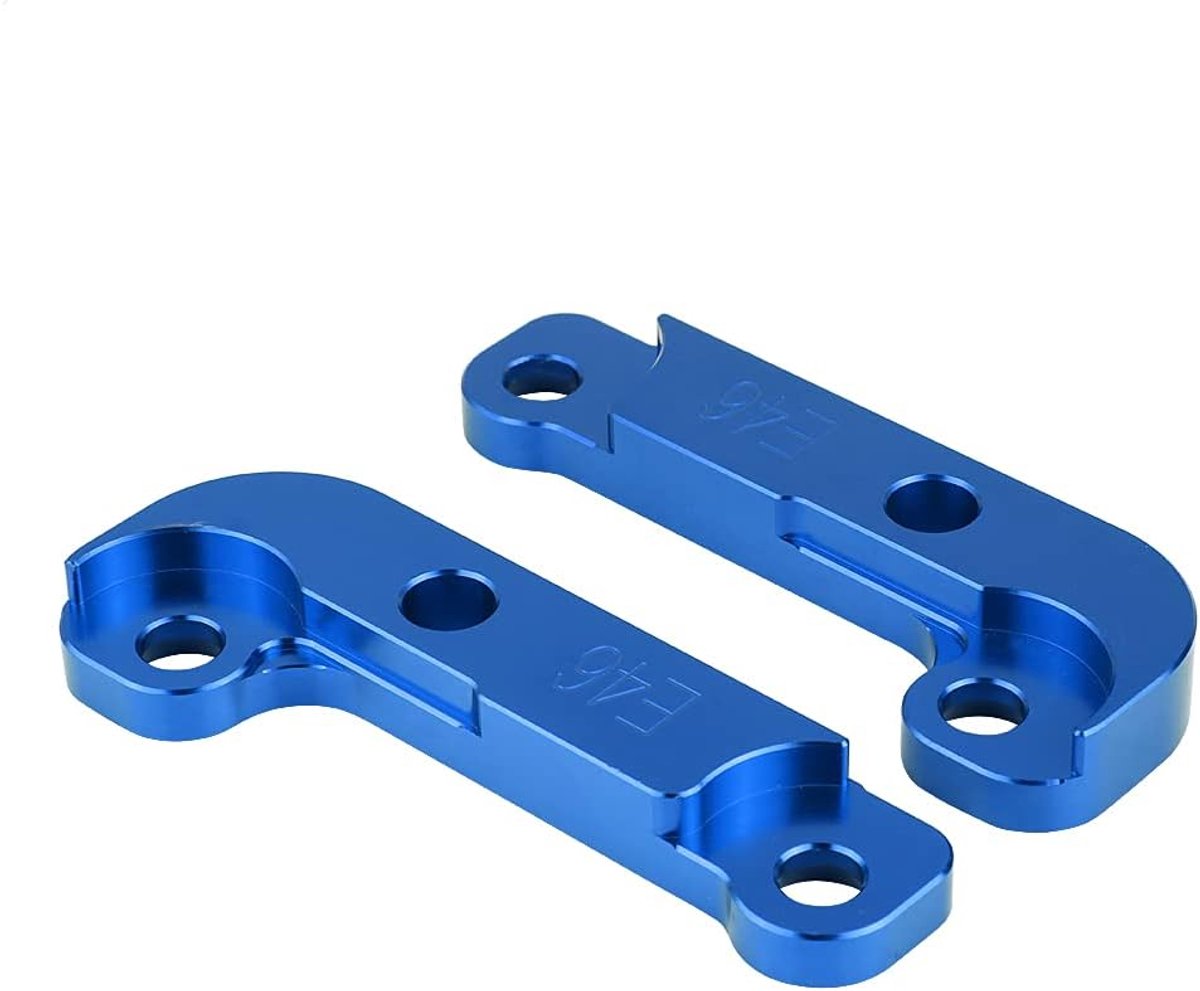 E46, stuurhoekset E46, wijziging van het ophangsysteem, adapterset voor vergrendeling van de vermogensinstelling van aluminium (blauw)