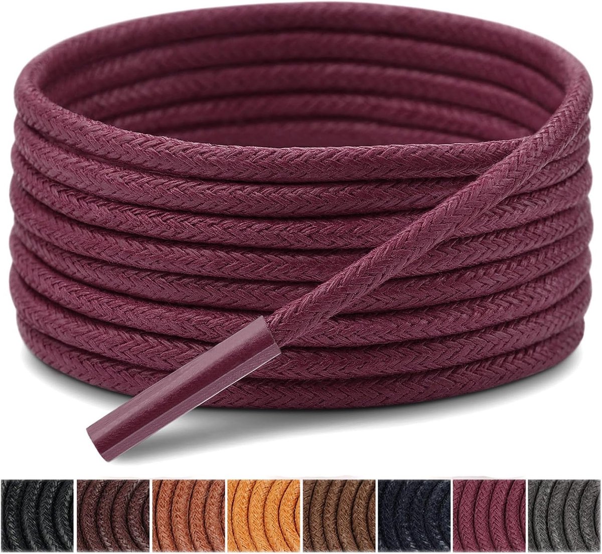 Schoenveters Dunne Ronde Gewaxt Schoenveters|8 Kleuren in 70cm-120cm