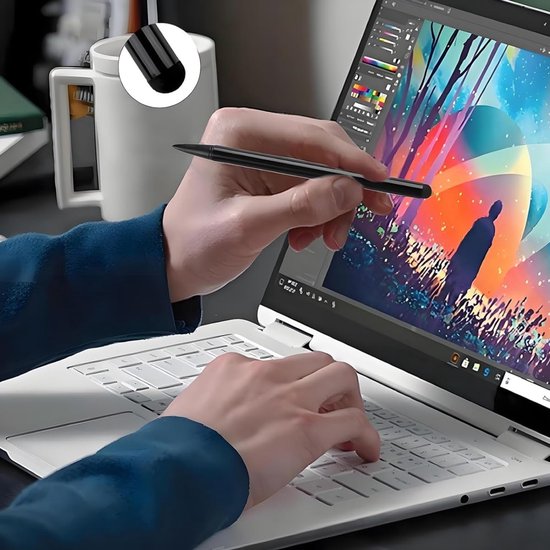 Styluspen, capacitieve stylus voor mobiele telefoon, tablet en alle touchscreen-apparaten, capacitieve schermpen voor schrijven en tekenen — afbeelding 2