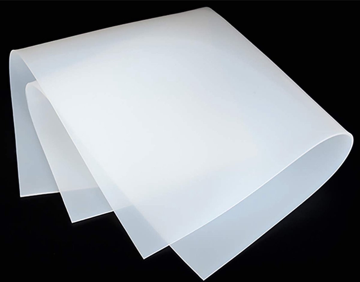Siliconen plaat van voedselkwaliteit, vierkant, hoge temperatuurbestendige siliconen pakking reparatiemat voor solderen, 500 mm x 500 mm, dikte 3 mm