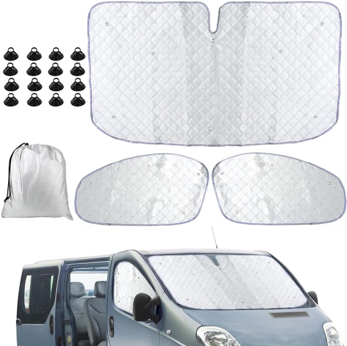 3 stuks thermische mat, vervanging compatibel met Renault Trafic 2001-2014