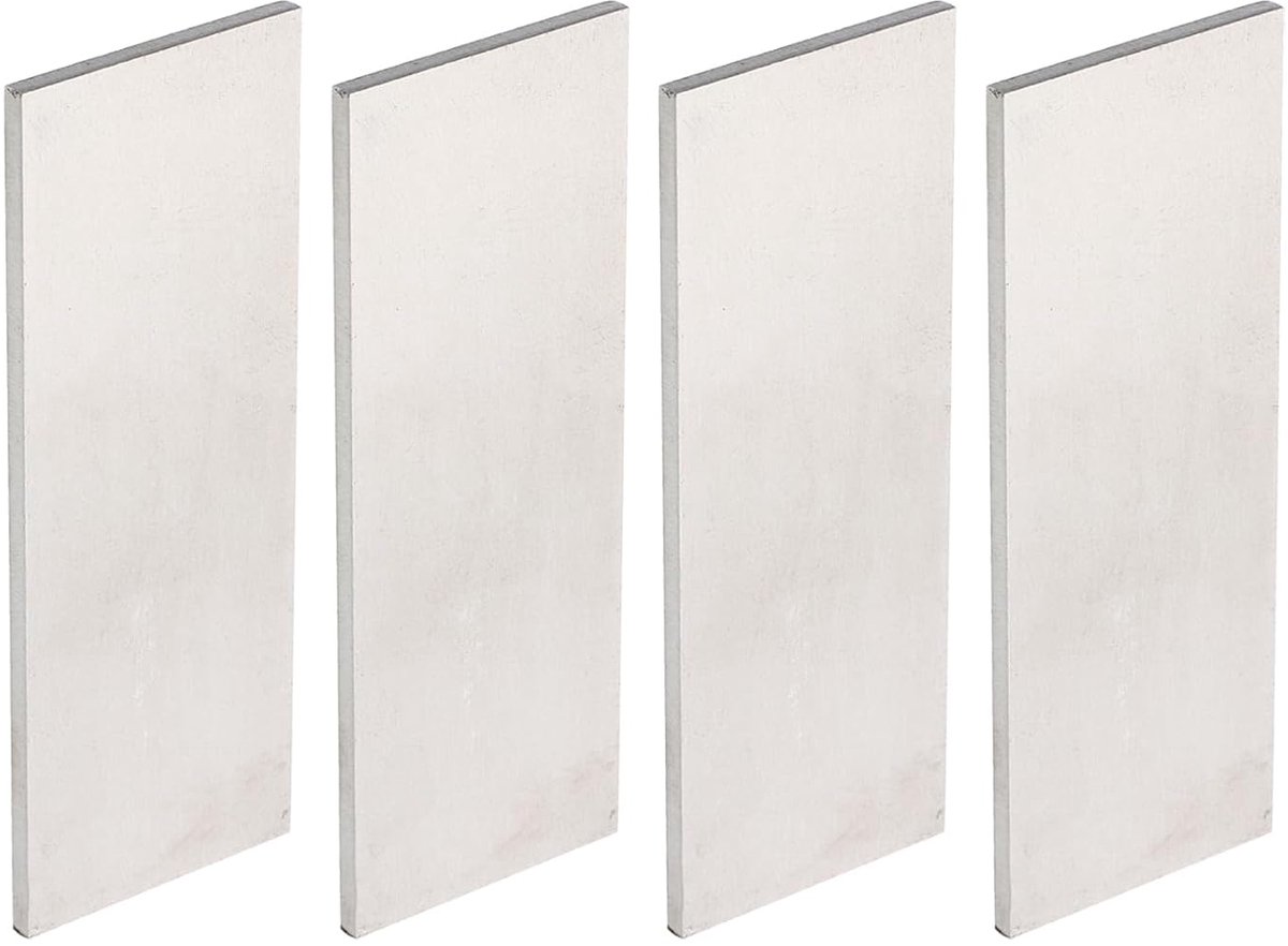 Set van 4 verenstaal 1095 voor het maken van messen, 10 x 1 1/2 inch x 1/8 inch plaatstaal voor doe-het-zelf blik, professioneel en hobbygebruik