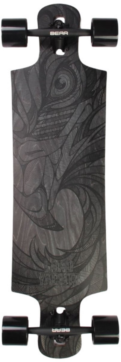 Landyachtz Drop Hammer 36.5 Eagle Drop Through Longboard Zwart