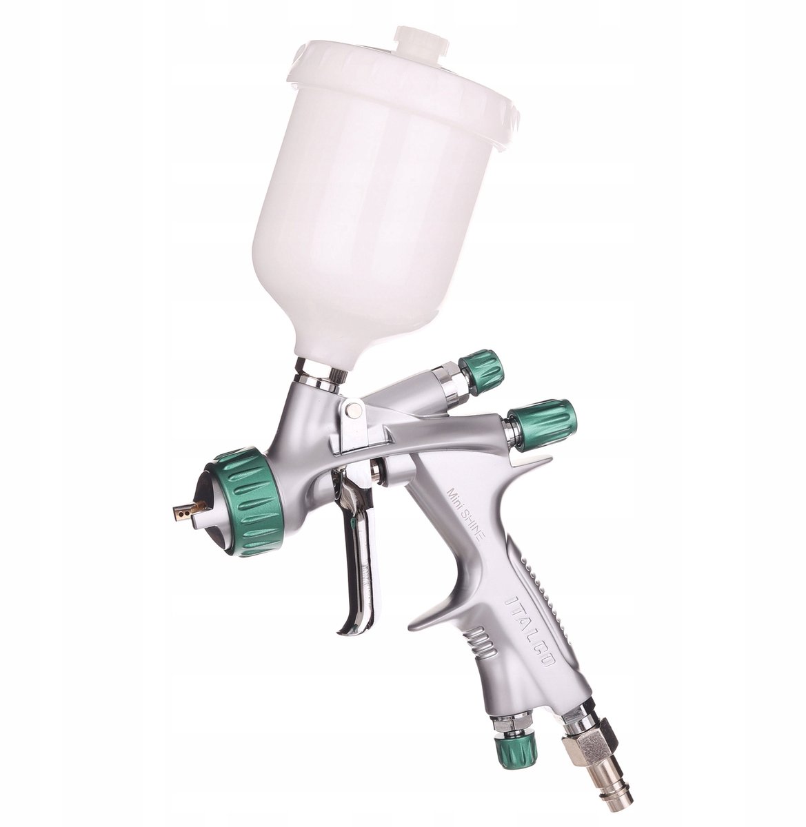 Merkloos Mini HVLP Verfspuitpistool 0.8mm 250ml voor Precisiewerk