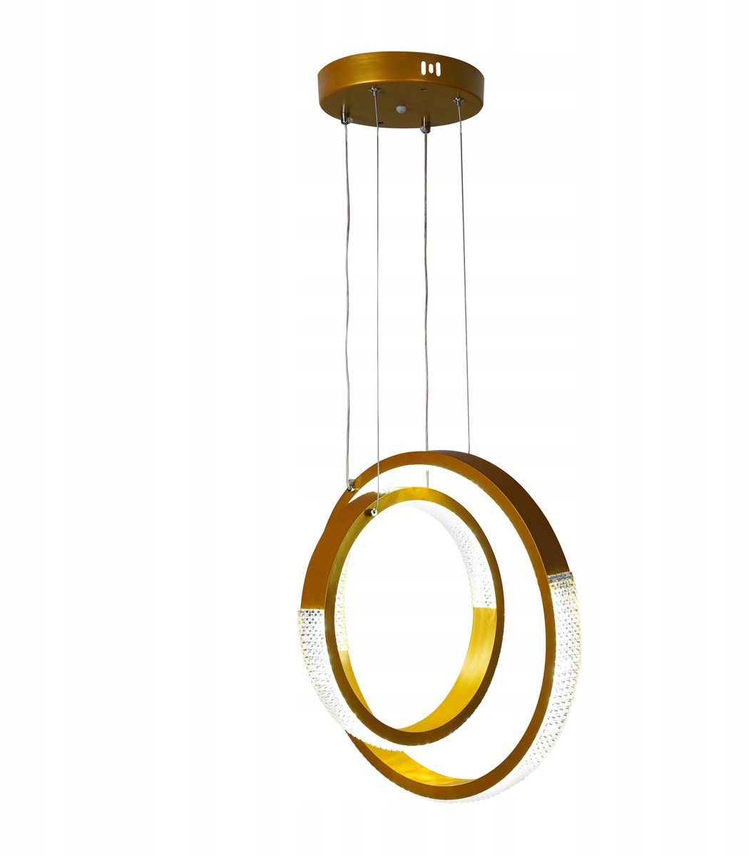 Merkloze LED Plafondlamp Gouden Ring met Afstandsbediening