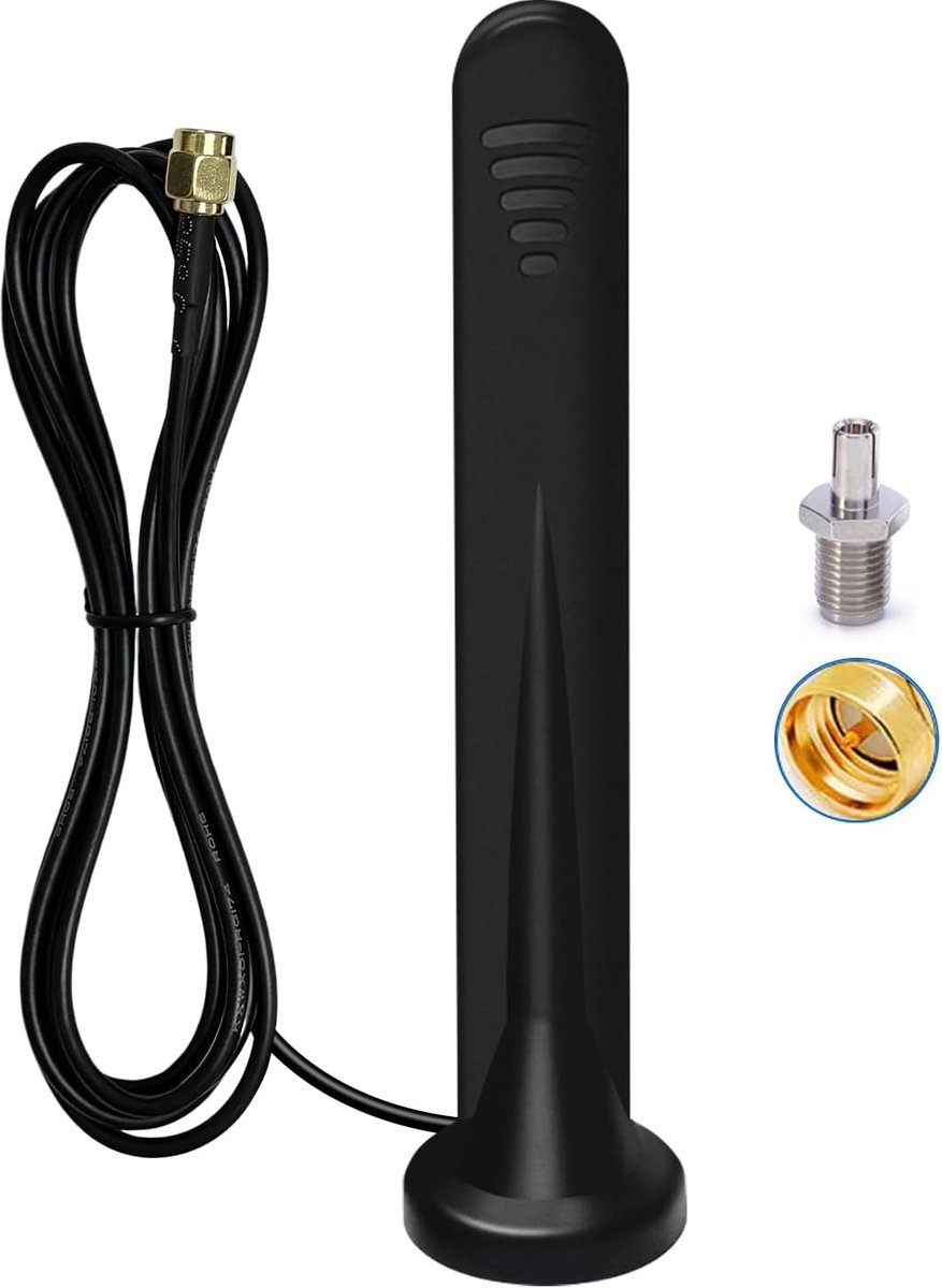 5G 4G LTE antenne, signaalversterker, SMA/TS9, 15DBI, binnen en buiten, omnidirectionele outdoor antenne met 1,5 m RG174-kabel, hoogwaardige ingebouwde chip, 3G/4G/5G/GSM/GPRS, router, alle
