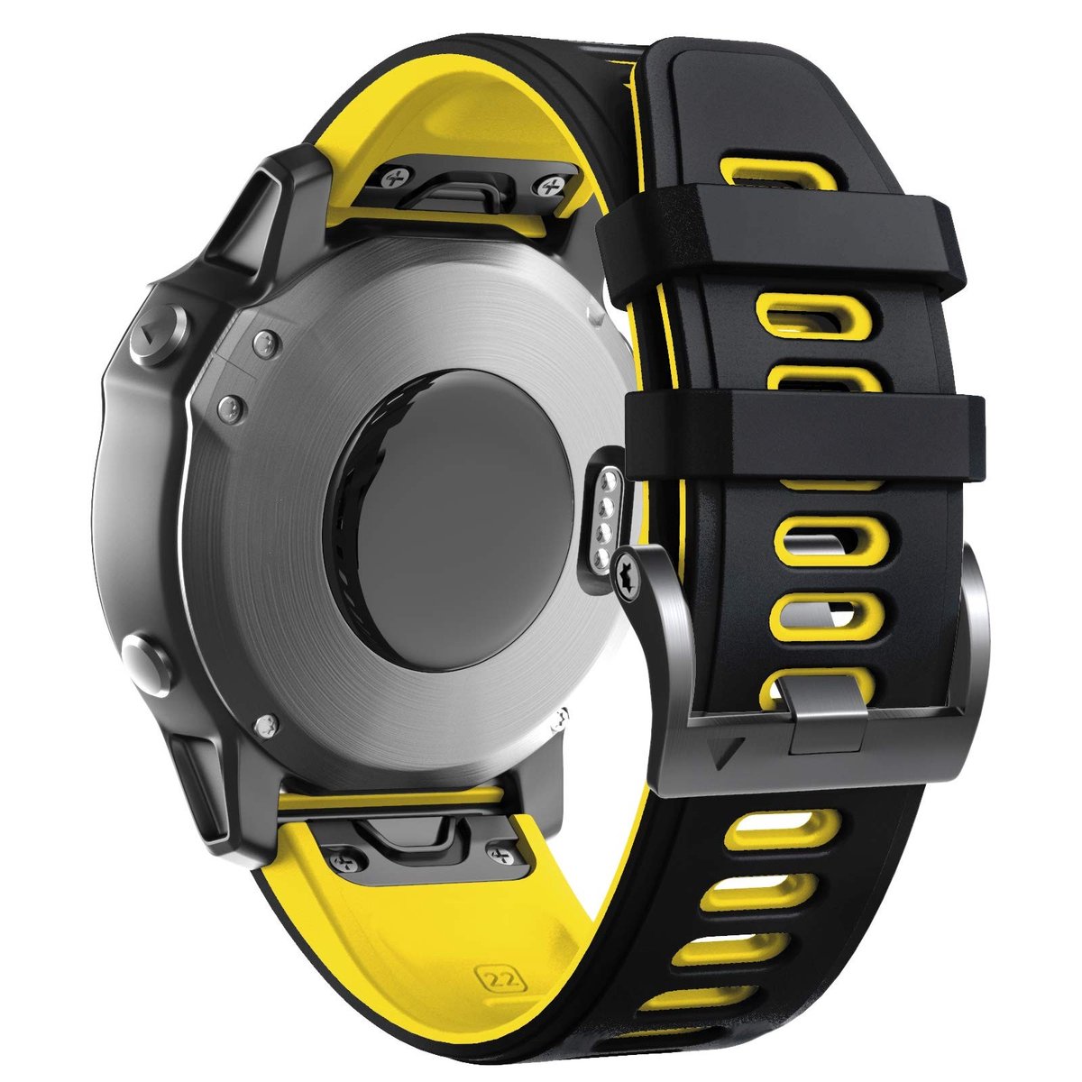 SolidKeus - Sportieve Silicone Horlogeband voor Fenix 7/6 Pro/5 met Snelle Bevestiging