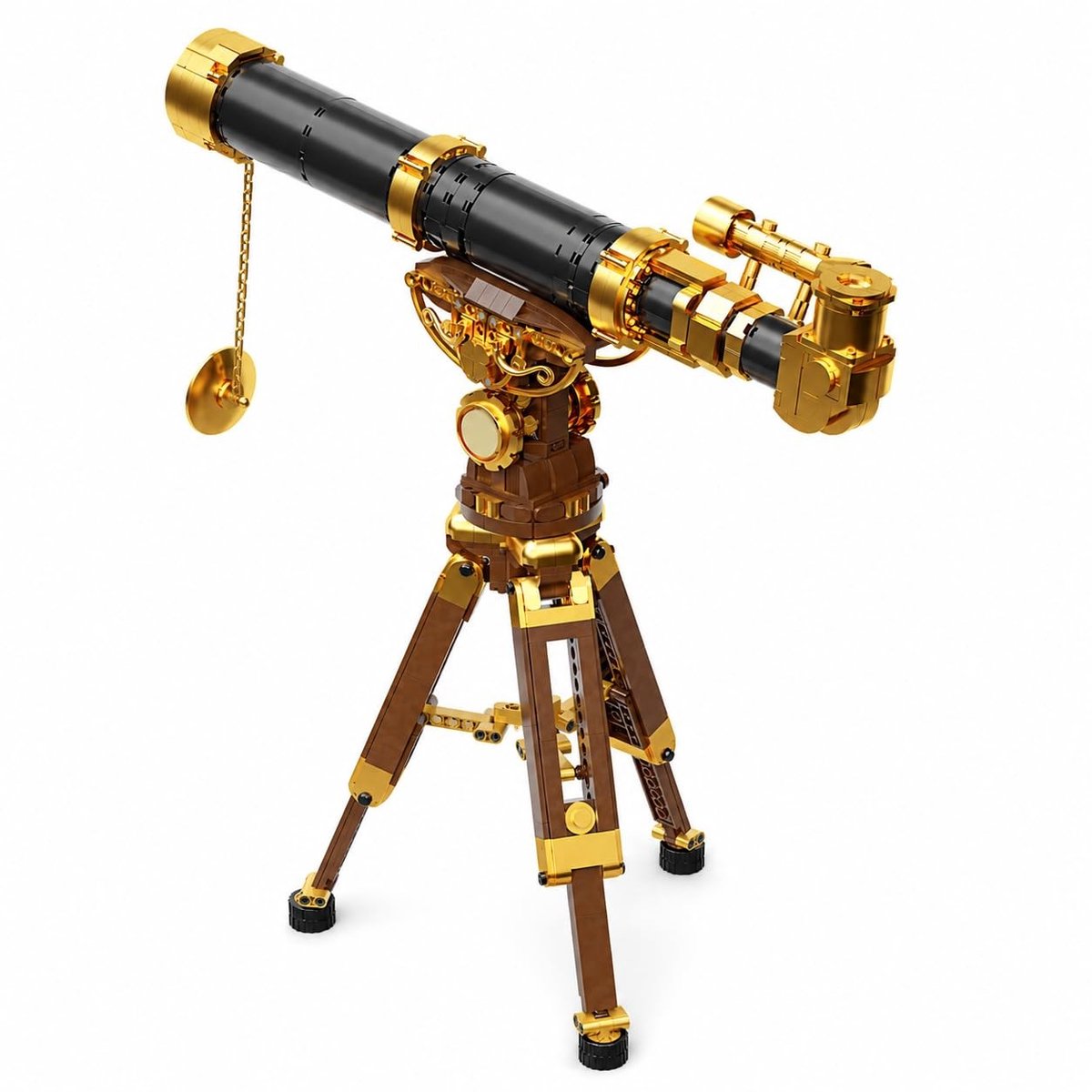 SolidKeus - Vintage Telescope Bouwset voor Volwassenen met Verstelbare Tripod