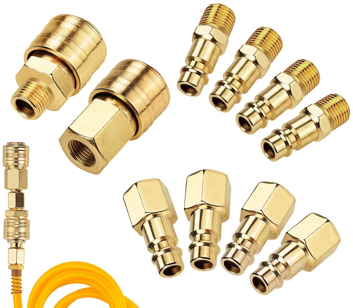 SolidKeus - Set van 10 Compressed Air Couplings