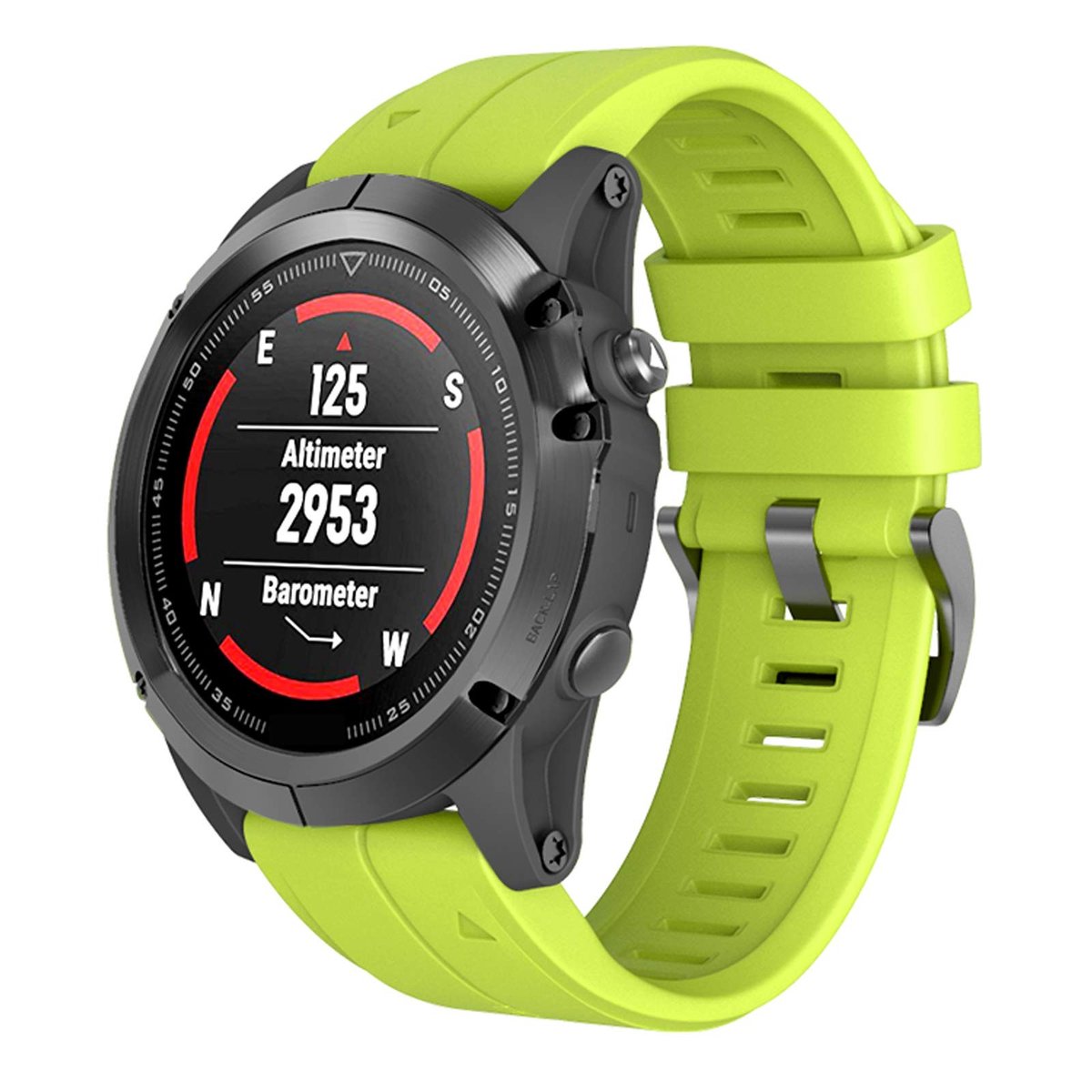 SolidKeus - 26mm Vervangende Siliconen Horlogeband voor Sporthorloges