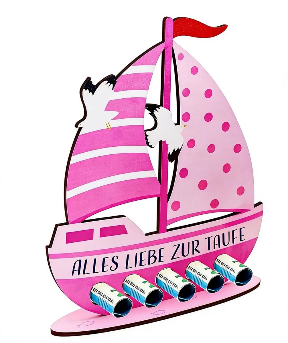 SolidKeus - Houten Boot als Doopgeschenk en Decoratie