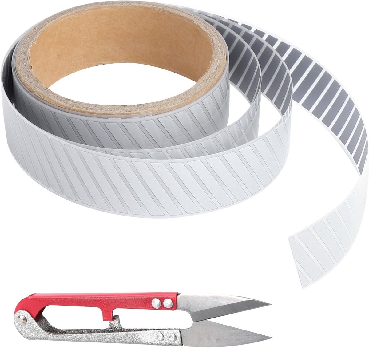 Reflecterende tape voor naaien en strijken, veiligheidstape 2.5 cm x 3 m voor kleding, rugzakken en zichtbaarheid in het donker