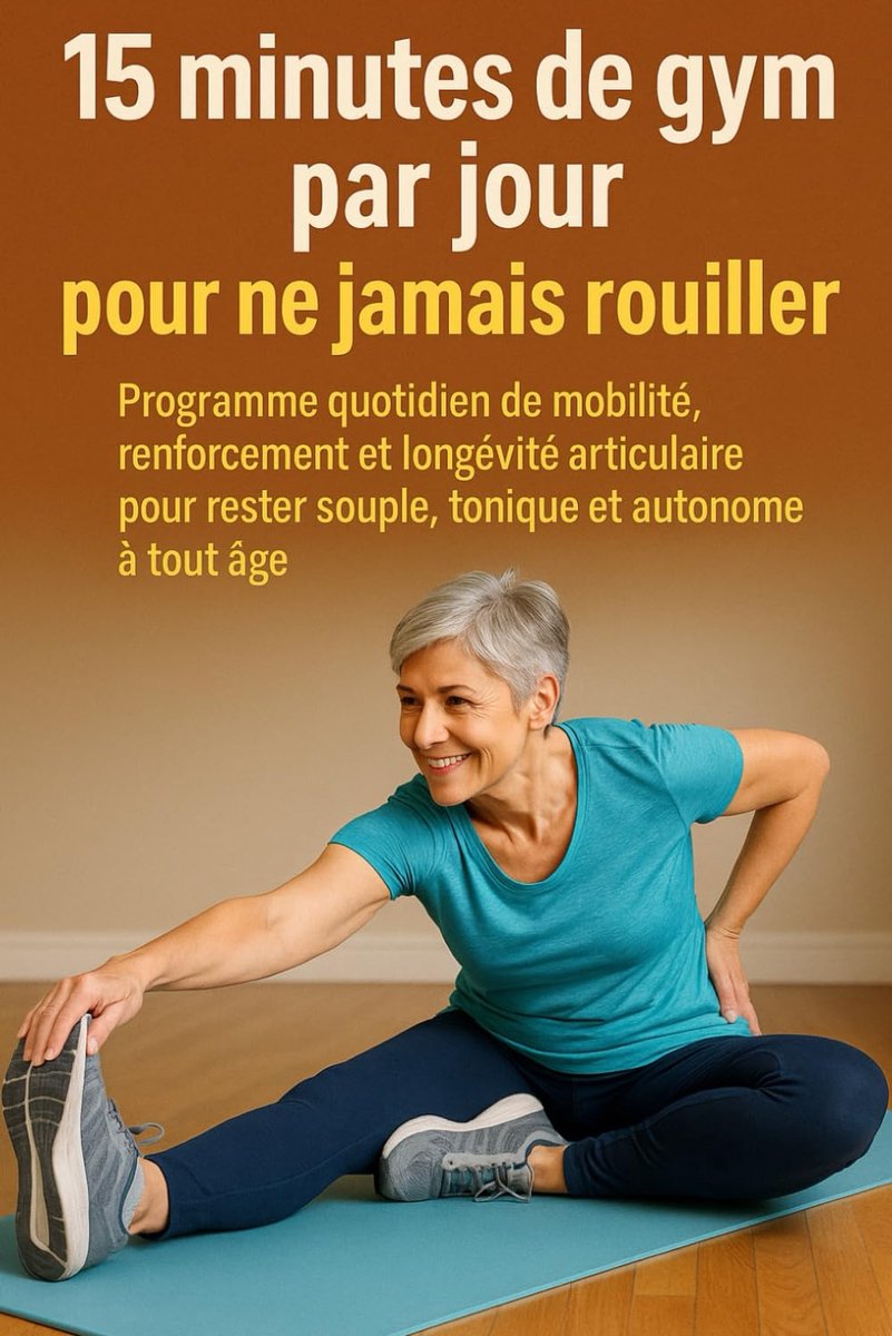 15 minutes de gym par jour pour ne jamais rouiller: Programme quotidien de mobilité, renforcement et longévité articulaire pour rester souple, tonique et autonome à tout âge