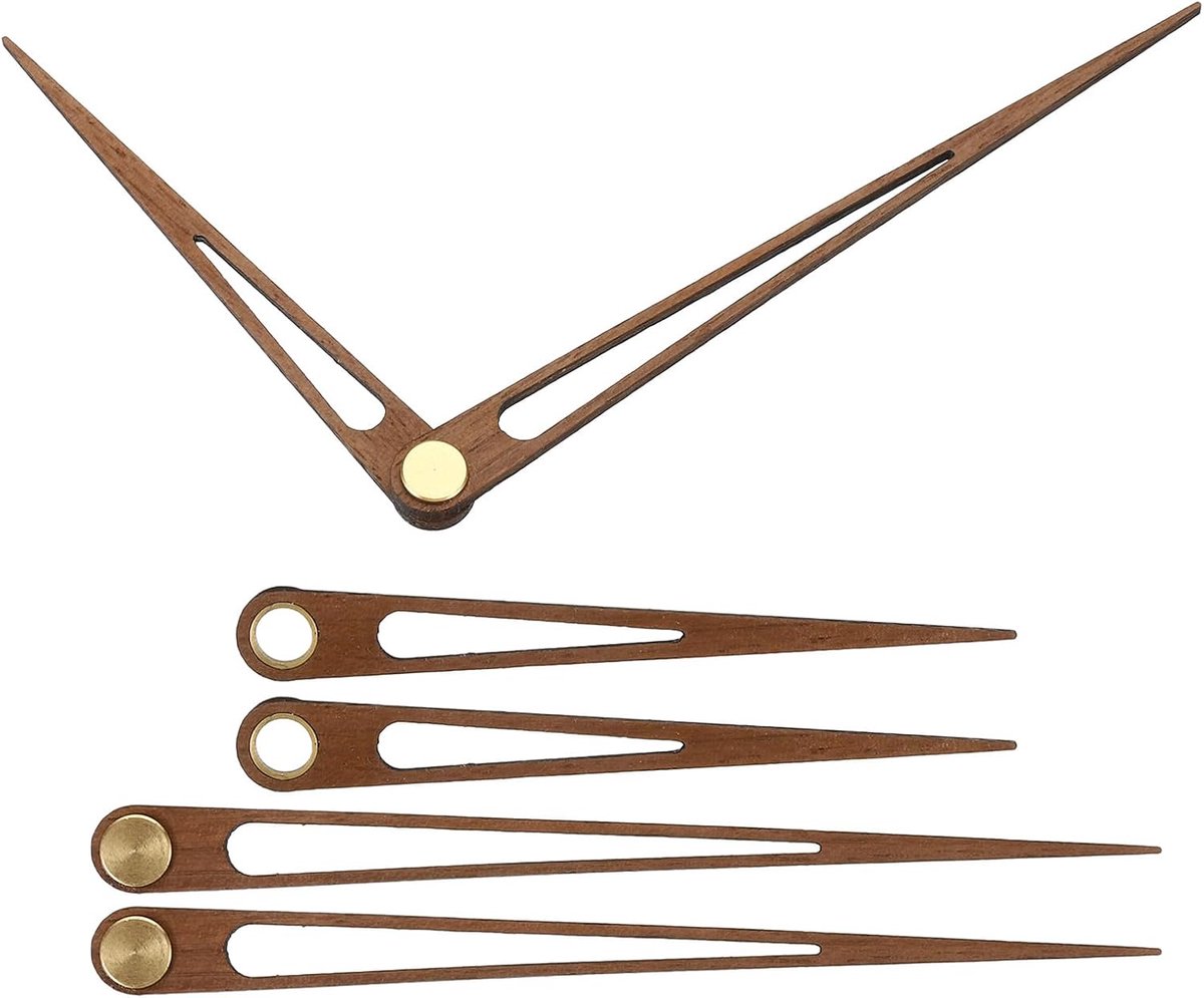Vervangende Klok Handen Kit, 3 Set Houten Klok Mechanisme Beweging Wandklok Handen Onderdelen Vervanging voor 10 Inch Wandklok Reparatie DIY Home Art Decor, F1