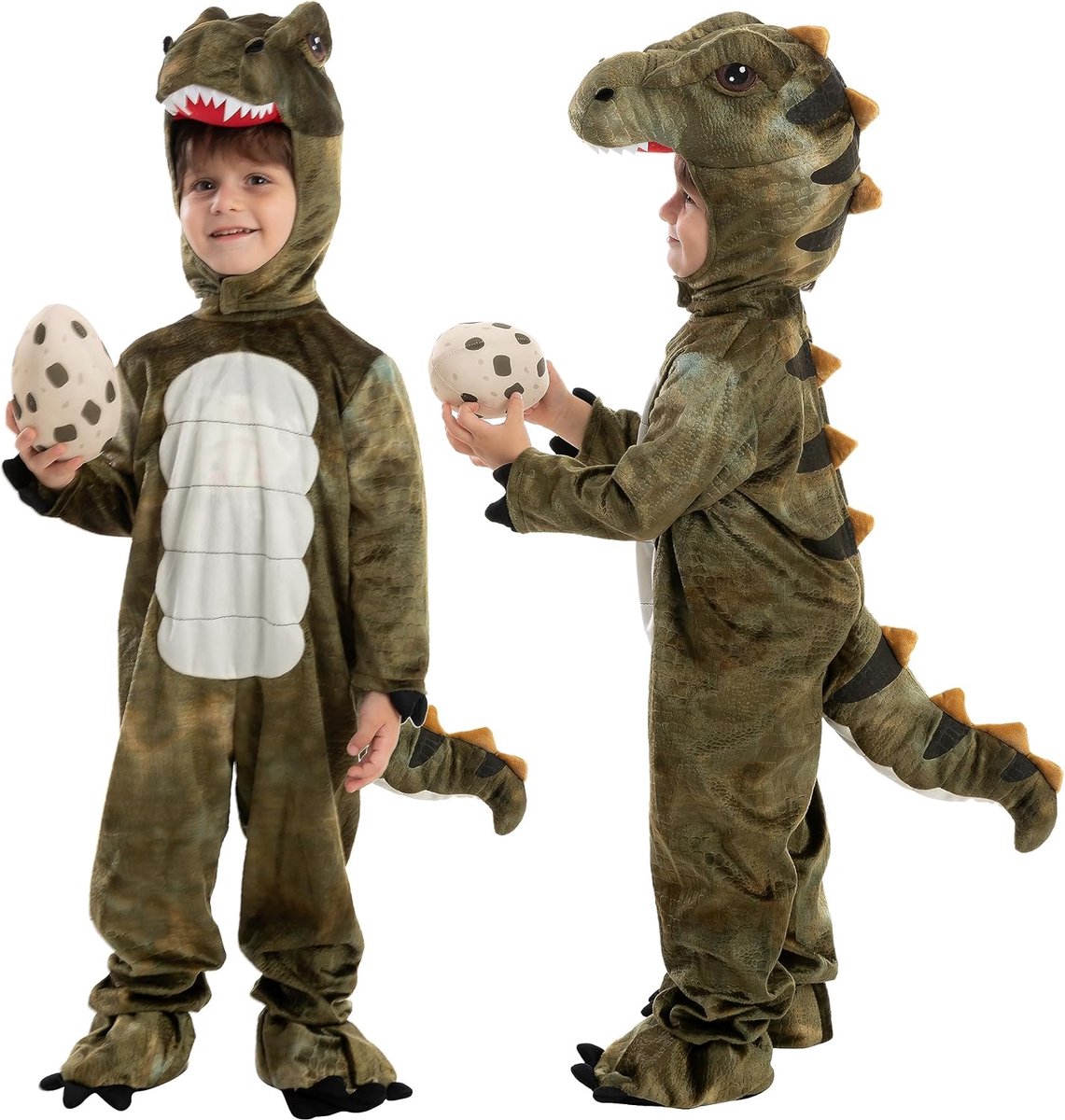 Creations Dinosaurus Kostuum, uniseks, T-Rex, realistisch dinosaurus-kostuum voor Halloween, dinosaurus, verkleedfeest, rollenspel en cosplay
