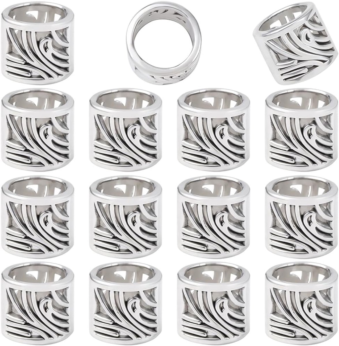 Kralen Tibetaanse Buis Kralen Antiek Zilver Europese Vintage Legering Kleine Gladde Losse Spacers Voor Het Maken Van Sieraden Armbanden Kettingen Oorbe