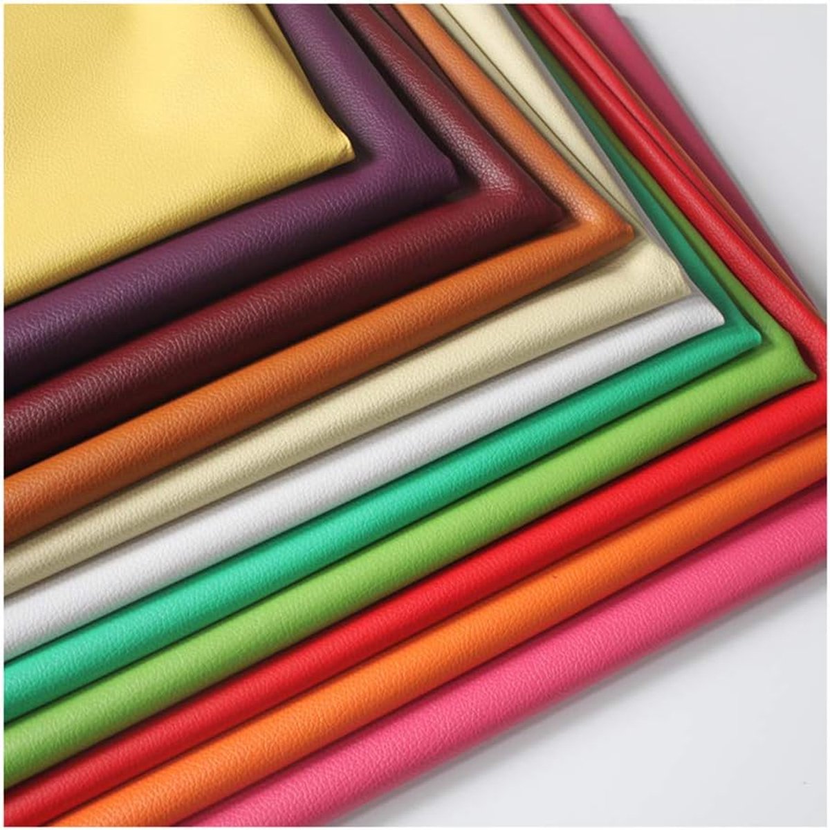 Wangk Kunstleer Kunstleer Kunstleer Kunstleer Kunstleer Stof Premium Kwaliteit PVC Kunstleer Stof Waterdicht Kunstleer Craft Materiaal voor Naaien Bekleding-Beige 1.38x5m
