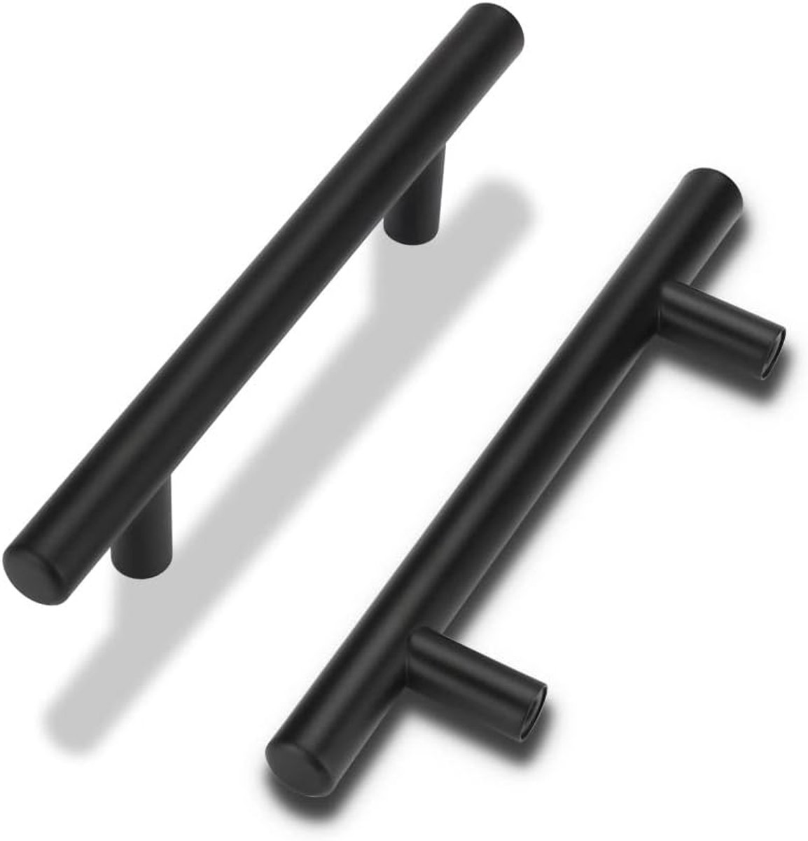 10 stuks kastgrepen, meubelgrepen, zwart, 256 mm, gatafstand, handgrepen voor keukenkasten, roestvrij staal, keukengrepen, zwarte handgrepen, meubels voor slaapkamer, badkamer