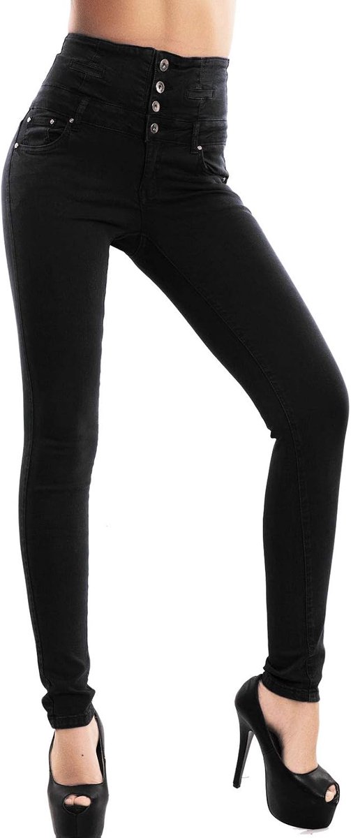 Jeans dames skinny broek hoge taille kleurrijke sigaret elastisch nieuw M5342