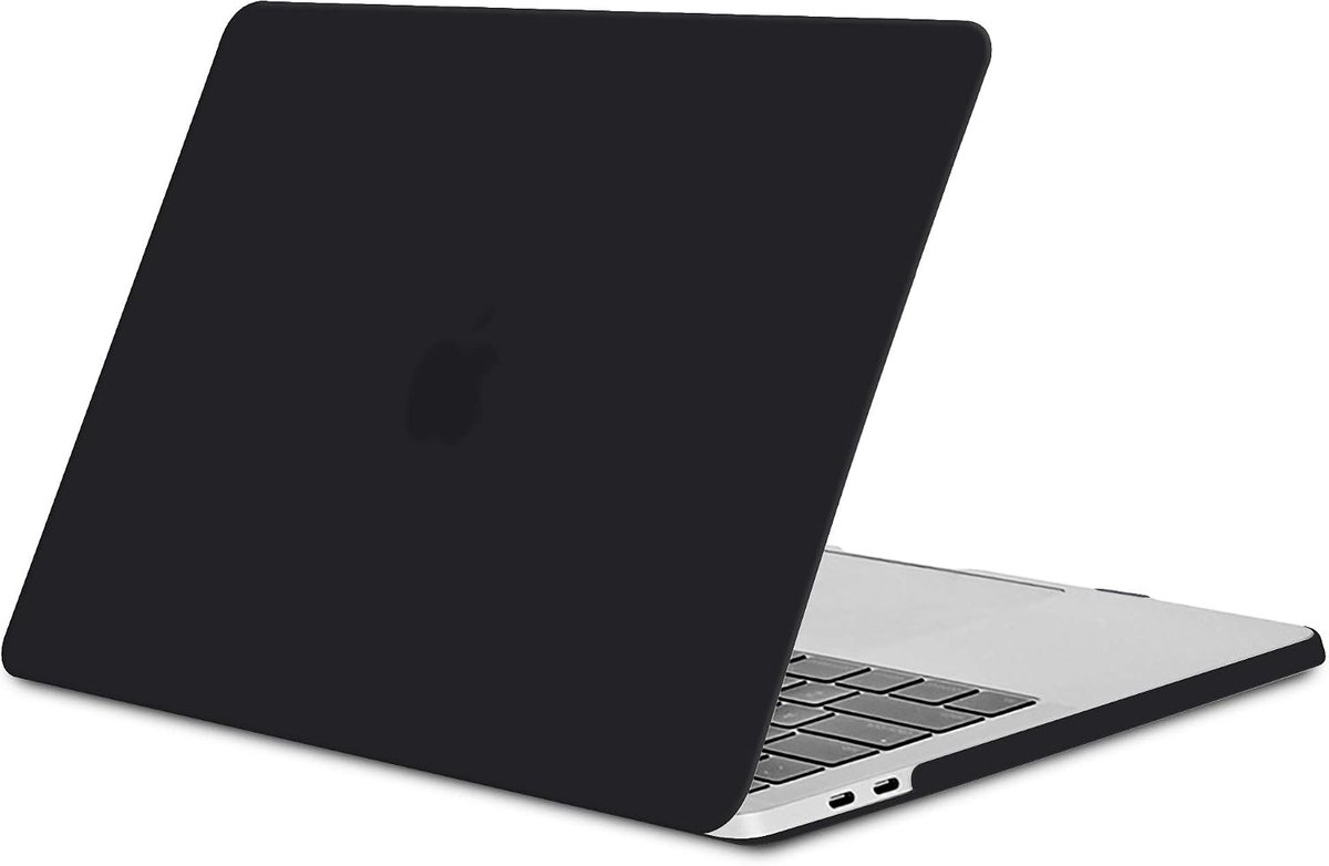 Hoes compatibel met MacBook Pro 15 inch 2016-2019 met Touch Bar (A1990 A1707), Ultradunne Beschermende Hard Shell Case, Zwart
