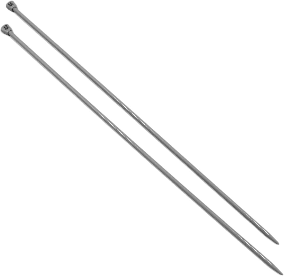 Breinaalden, 4 mm x 35 cm, lange naalden met ergonomische handgreep met stevige grip, ideaal voor breiprojecten, geschikt voor beginners en experts, 1 paar, 4 mm x 35 cm