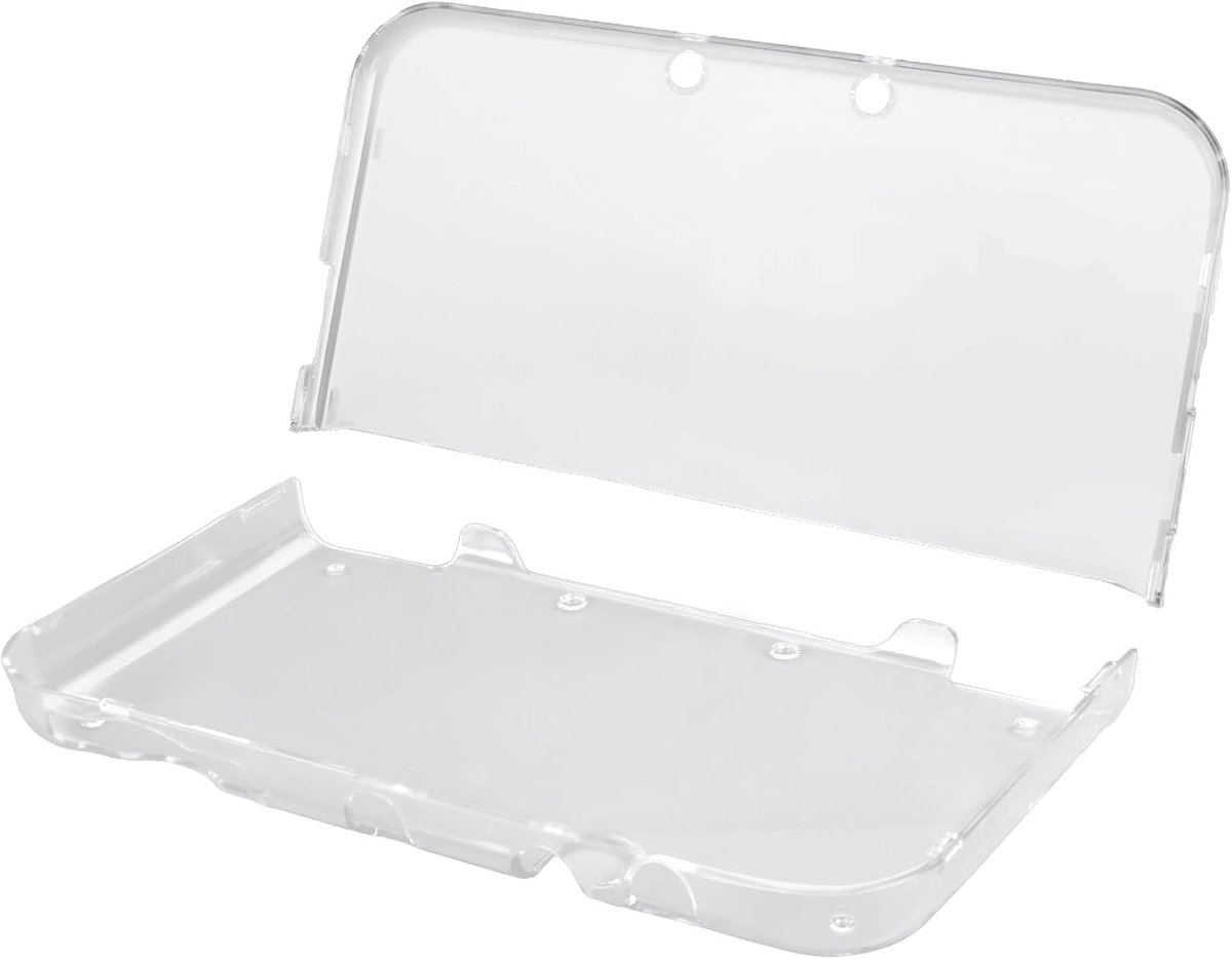 2 Sets Beschermhoesjes Voor de Nieuwe 3DS XL, Ultratransparante Harde Hoes Krasbestendige Beschermlaag Compatibel met 3DS XL (Transparant)