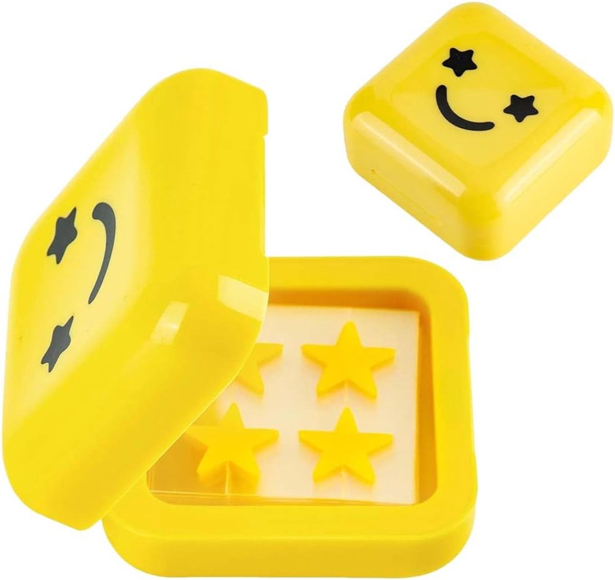 32 stuks hydrocolloïde puistjes, acne-patches in stervorm, gezichts-acne-patch, praktisch decoratief, wordt geleverd met draagbare spiegelbox