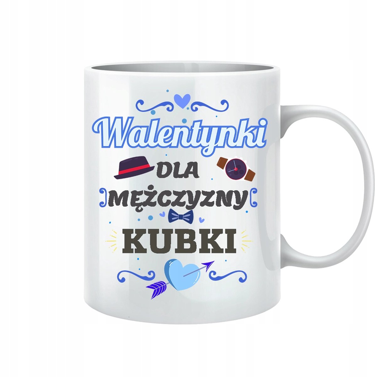 Valentijnsdag Mok voor Hem - Wit Keramiek met Opdruk 330 ml