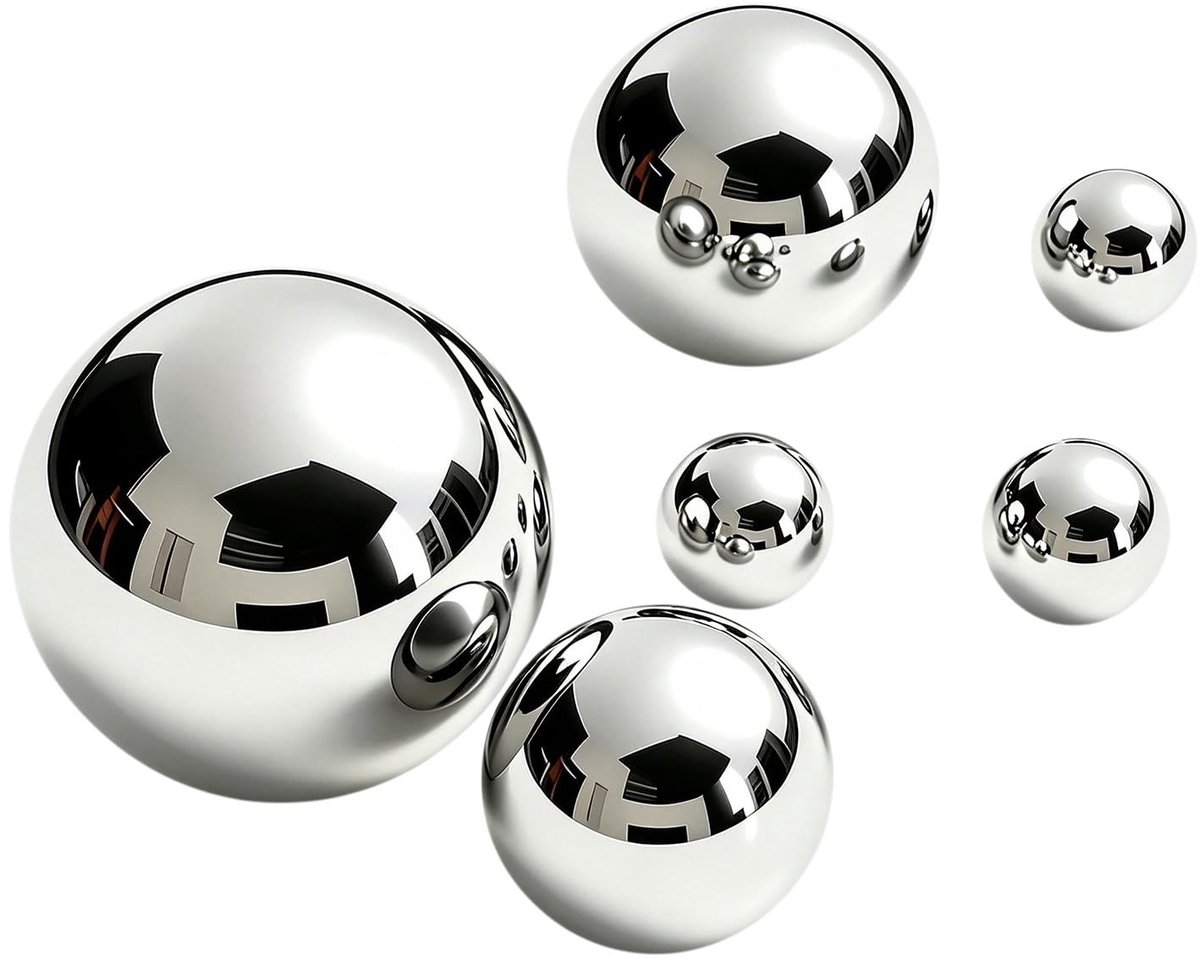 Omgoods - Decoratieve Roestvrijstalen Ballen voor Mini-Vijver