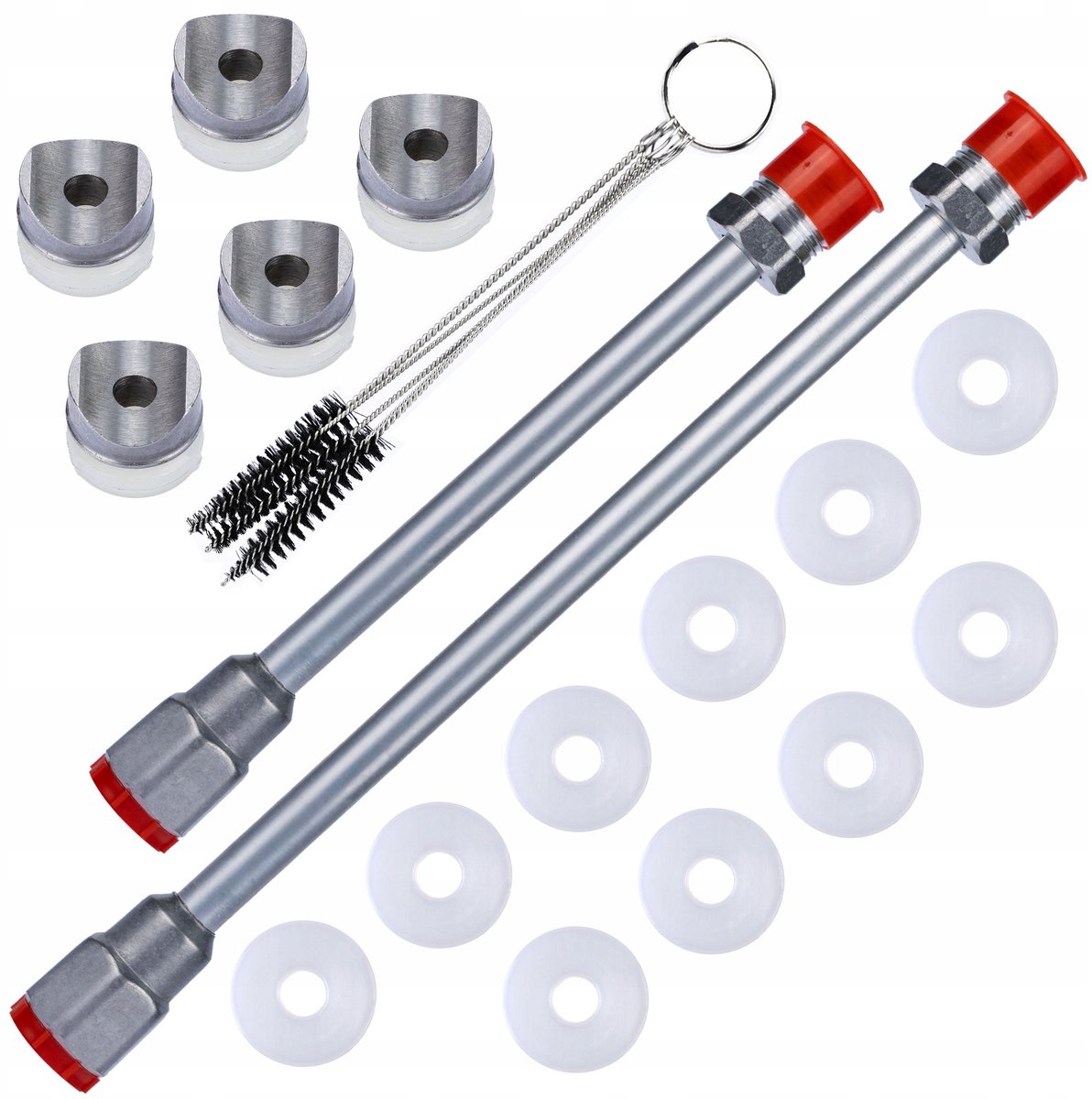 Rosfix Hogedruklans Set - Verlengers 30cm en 50cm, Reinigingsborstels en Afdichtingen