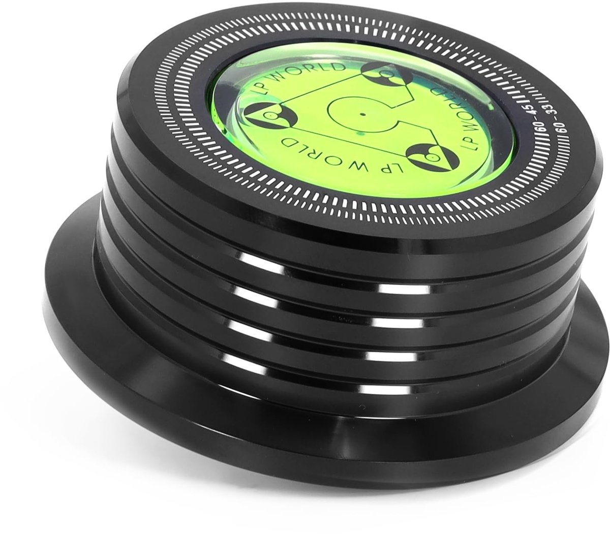 Omgoods - Vinyl Record Stabilizer Clamp met Bubble Level