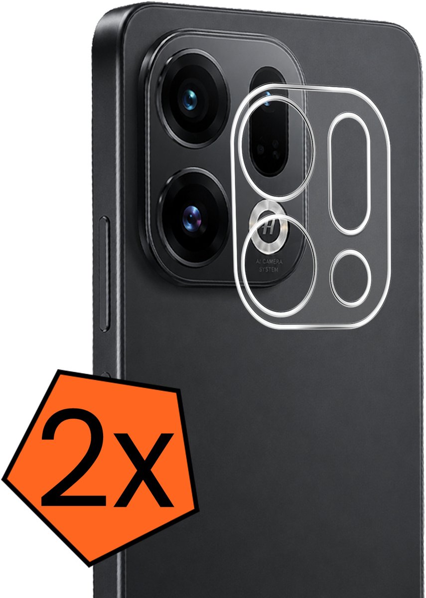 Camera Lens Protector - 2 Stuks - Geschikt voor OPPO Find X9 - Camera Screenprotector - Gehard Glas - Beschermglas - Tempered Glass - Screen Protector