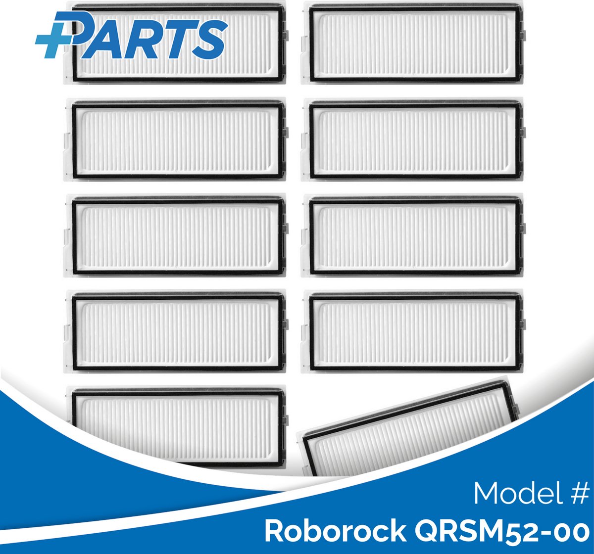 Plus.Parts Roborock QRSM52-00 Filters (10 Stuks, Plus.Parts® alternatief voor 8.02.0341) Overig