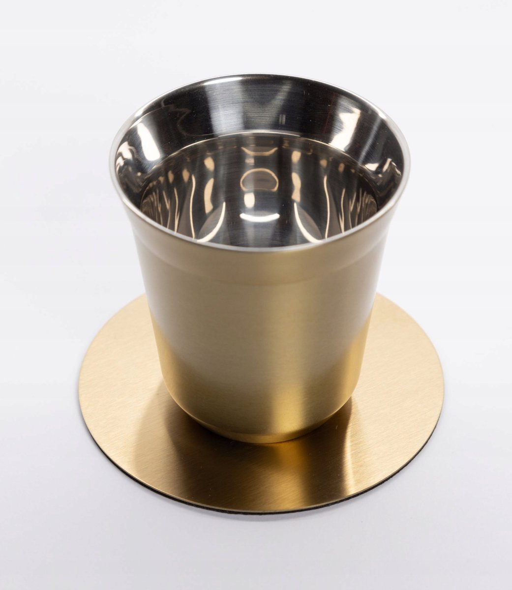 Gouden Basis Onderzetter voor Thermobeker - Elegant en Praktisch