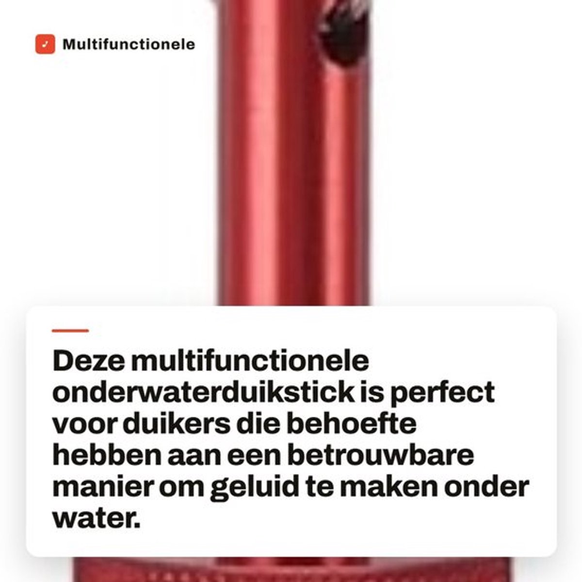 Multifunctionele Onderwaterduikstick met Geluidmaker