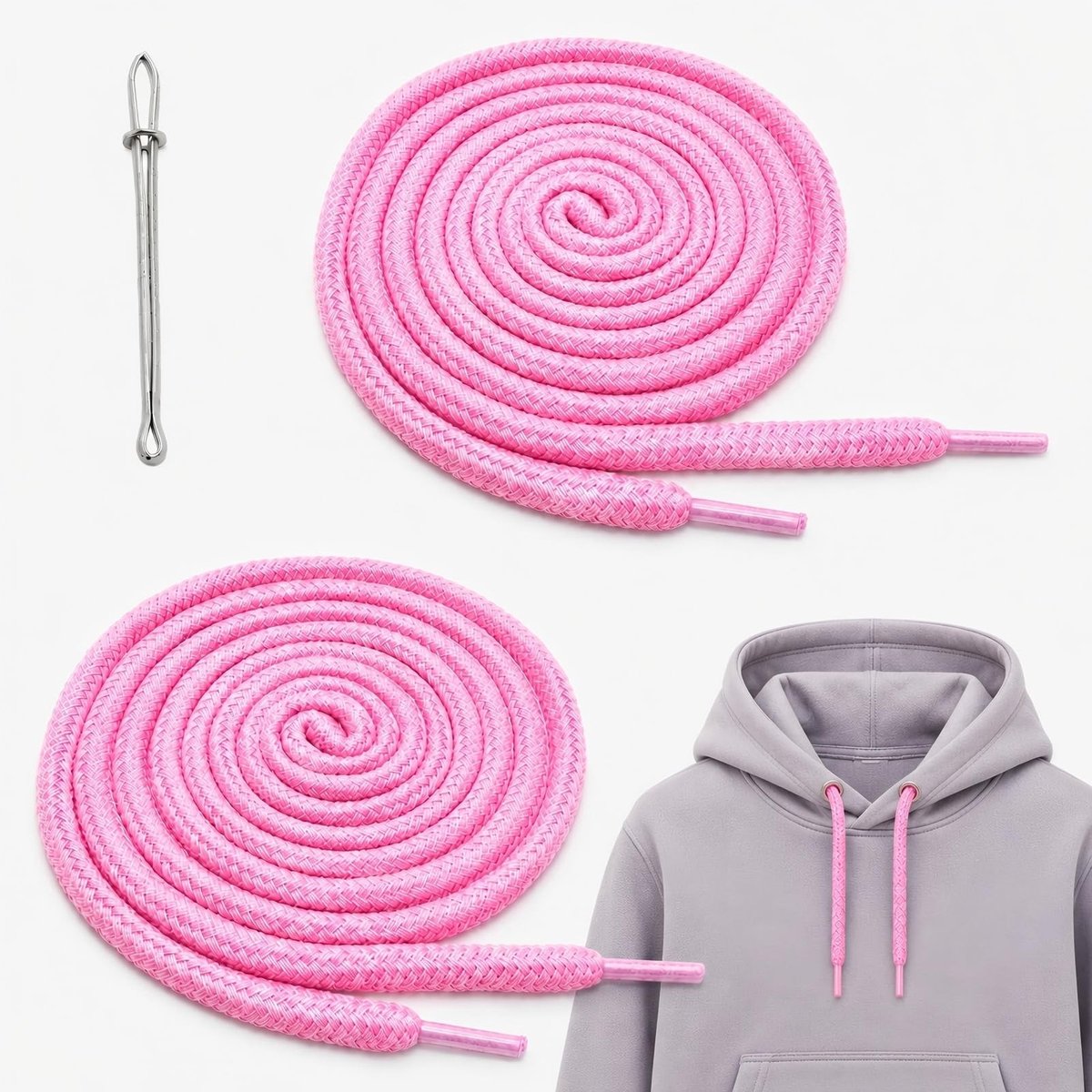 SolidKeus - 2 Stuks Katoenen Trekkoorden voor Joggingbroeken en Hoodies