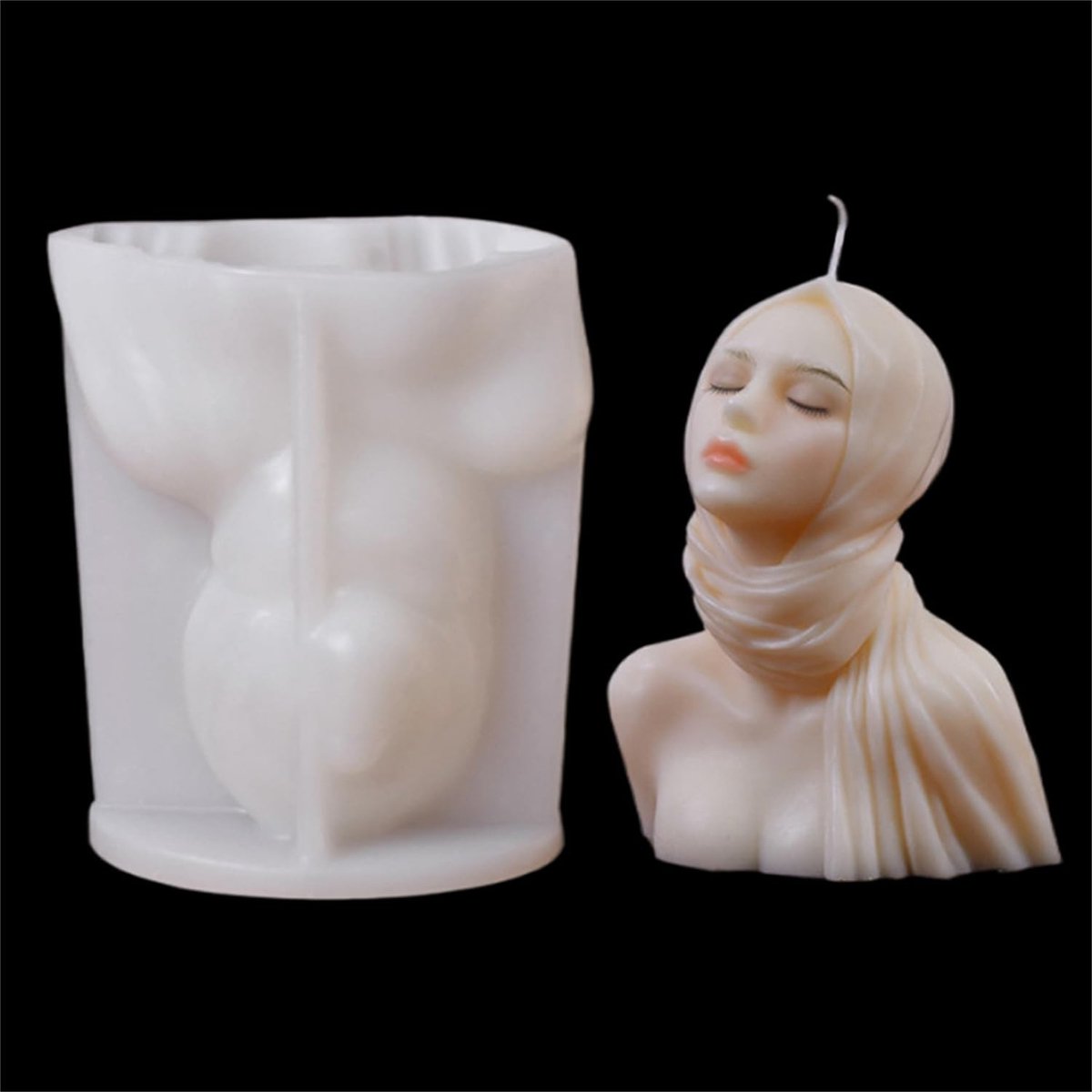 SolidKeus - 3D Silicone Kaars Mal voor Creatieve Ambachten